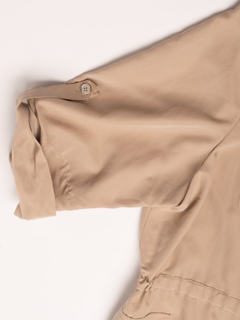Calvin Klein Plus Size 18W Utility Shirt Dress Khaki NWT Workwear Minimalist - Picture 5 of 15